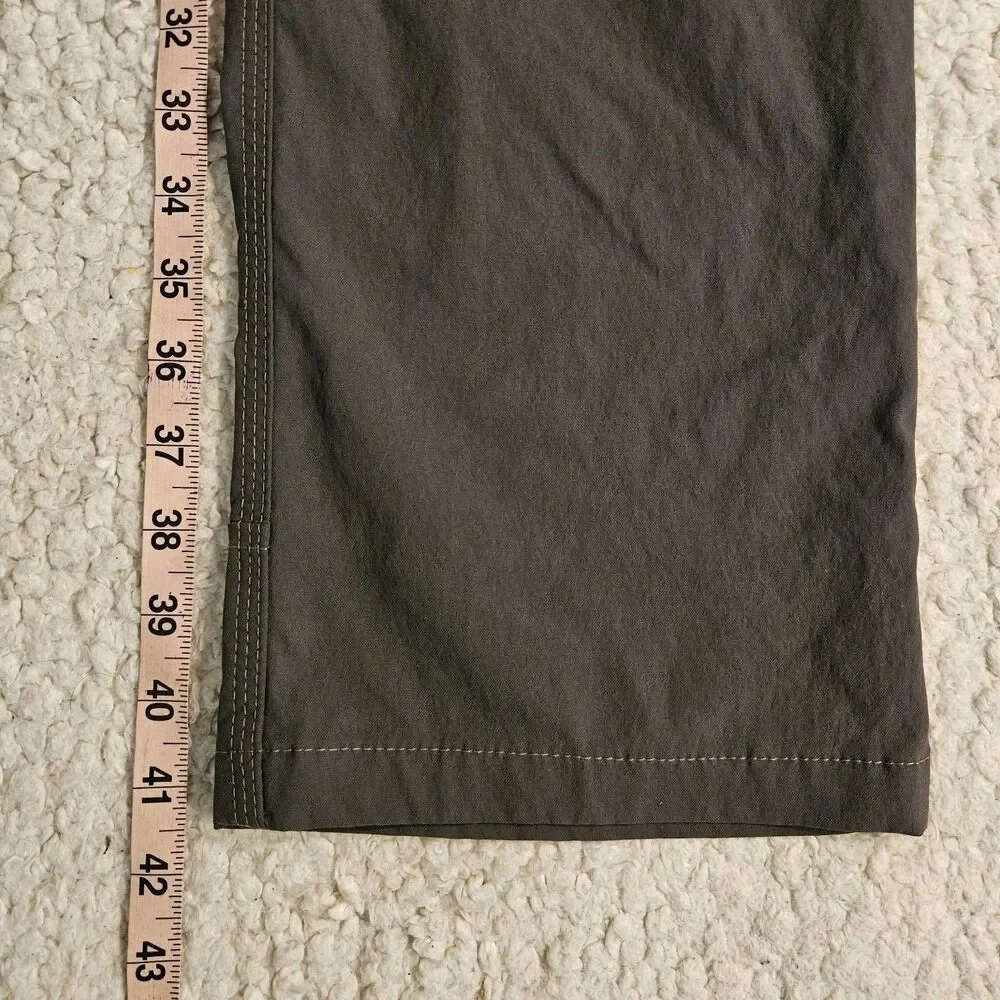 Wrangler Outdoor Cargo Hiking Pants Men's Grey Size 32x32 Lightweight Utility